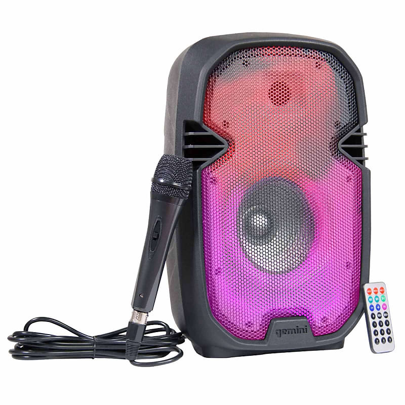 Pro 8 Portable Bluetooth Bass Outdoor Party Speaker w LED Lights