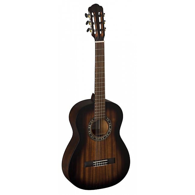 LA MANCHA Granito 33-N-MB-3/4 Small Neck Konzert-Gitarre 4/4, mahogany burst matt image 1