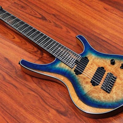 Halo OCTAVIA 8-string Multi-Scale Fanned Fret Guitar, Mahogany Body, Maple Burl Top, Hipshot Bridge 🤘🏻 image 2