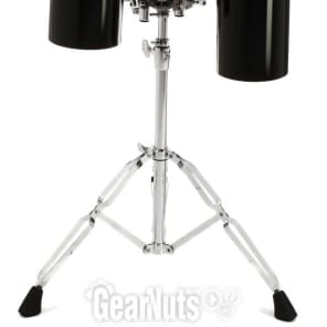 Pearl Rocket Toms 2-pack with Stand 12/15 inch - Piano Black Finish image 7