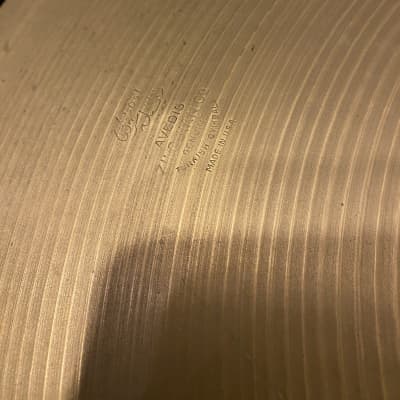 20” Zildjian Avedis 1970s 1960 gram with VIDEO image 3
