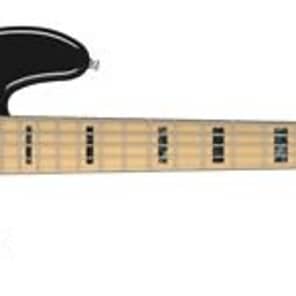 Fender American Deluxe Jazz Bass V 5-String Electric Bass (Maple Fingerboard, Black) image 1