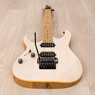 2017 Ibanez Prestige RG652AHML Left-Handed Antique White Blonde, Near-Mint w/ Case image 11