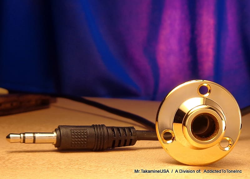 Takamine G Series TGP0876G Output Jack Assembly GOLD End Pin