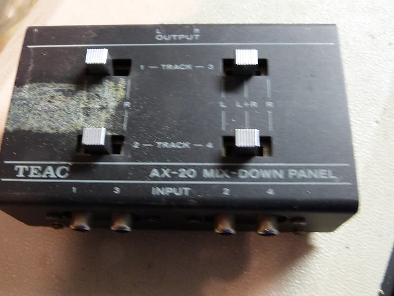 TEAC ax-20 mix down panel