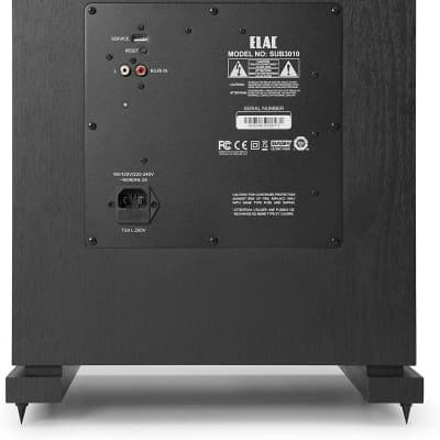 ELAC 3000 Series Debut 2.0 10" 400 Watt Subwoofer with Auto Room EQ, Black image 3