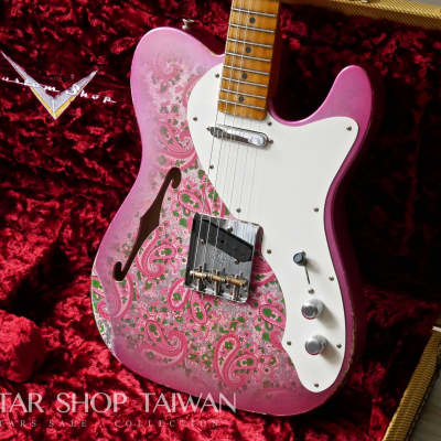 2018 Fender Custom Shop Limited Edition 50's Thinline Telecaster Relic-Pink Paisley. image 24