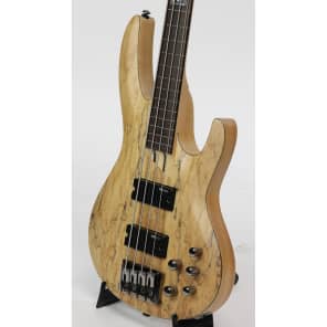 ESP LTD LB204SMFLNS Spalted Maple Natural Satin Fretless Bass image 2