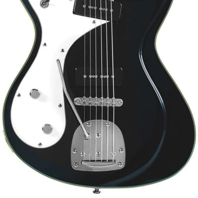Eastwood Sidejack DLX LH Baritone Bound Solid Basswood Body Set Maple Neck 6-String Electric Guitar image 5
