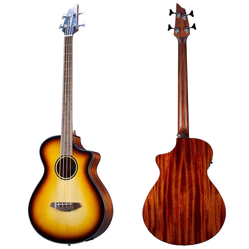 Breedlove Discovery S Concert Edgeburst CE Sitka Acoustic Electric Bass Guitar image 1