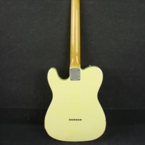 Vintage Bill Lawrence Aged White Finish Single Cutaway Tele Electric Guitar image 2