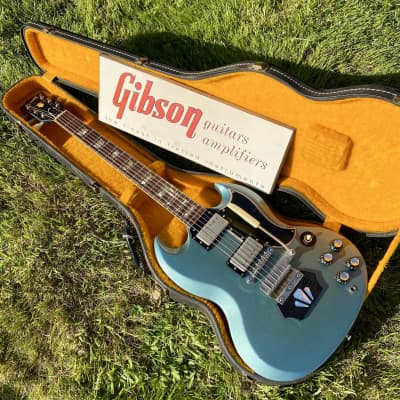 1961 Gibson Les Paul (SG) Pelham Blue - Pelham Blue image 4