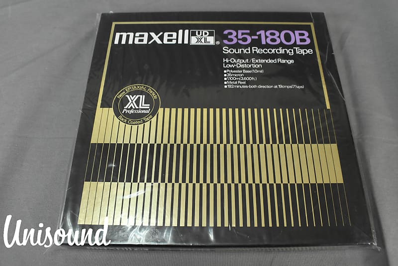 Maxell UD XL 35-180B Sound Recording Reel Tape 1/4 x 3600 with Box - Pair
