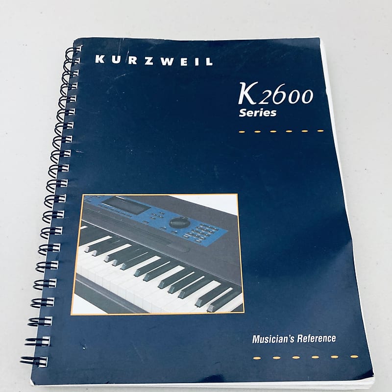 Kurzweil K2600 (K2600R)  Original Factory Released Owner's Manual • Excellent • Free S/H image 1