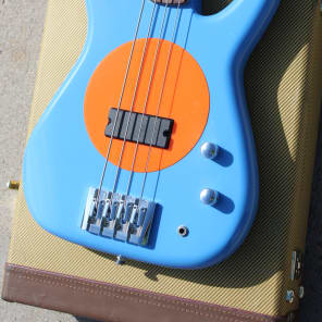 Fleabass Model 32 4 String Bass Guitar Water Finish Blue and 