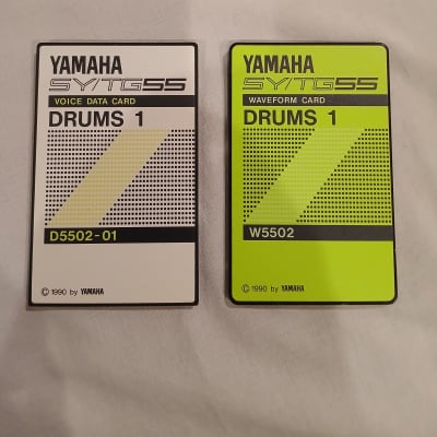 Yamaha Drums 1 Voice and Waveform Cards for SY/ TG 55 Synths (No Case)