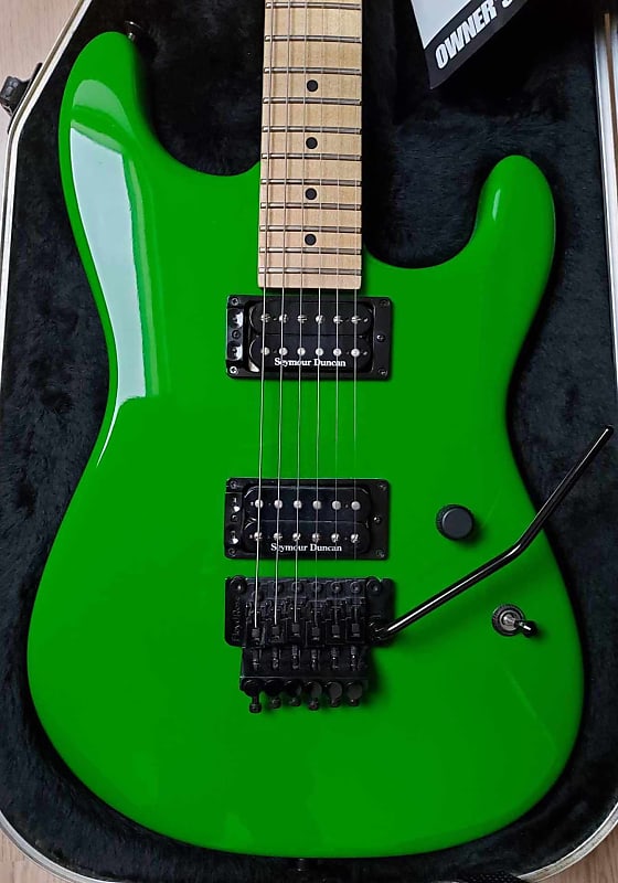 Charvel USA San Dimas Slime Green with Case | Reverb