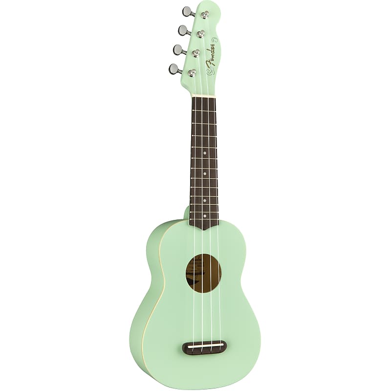 Fender California Coast Venice soprano ukulele, Surf Green image 1