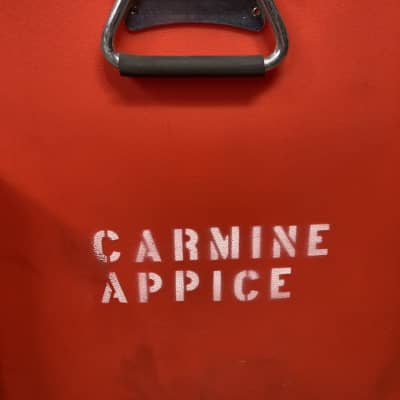 Carmine Appice's Protector Cases 3-Space Snare Case with Casters, 17.5x17.5x31.5x(29.5) - Orange image 2