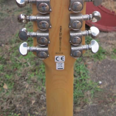 Dean Boca 12 String Electric Guitar circa 2010s - Trans Amber Burst image 6