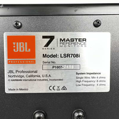 JBL LSR708i 8" Master Reference Monitor (Pair) image 12