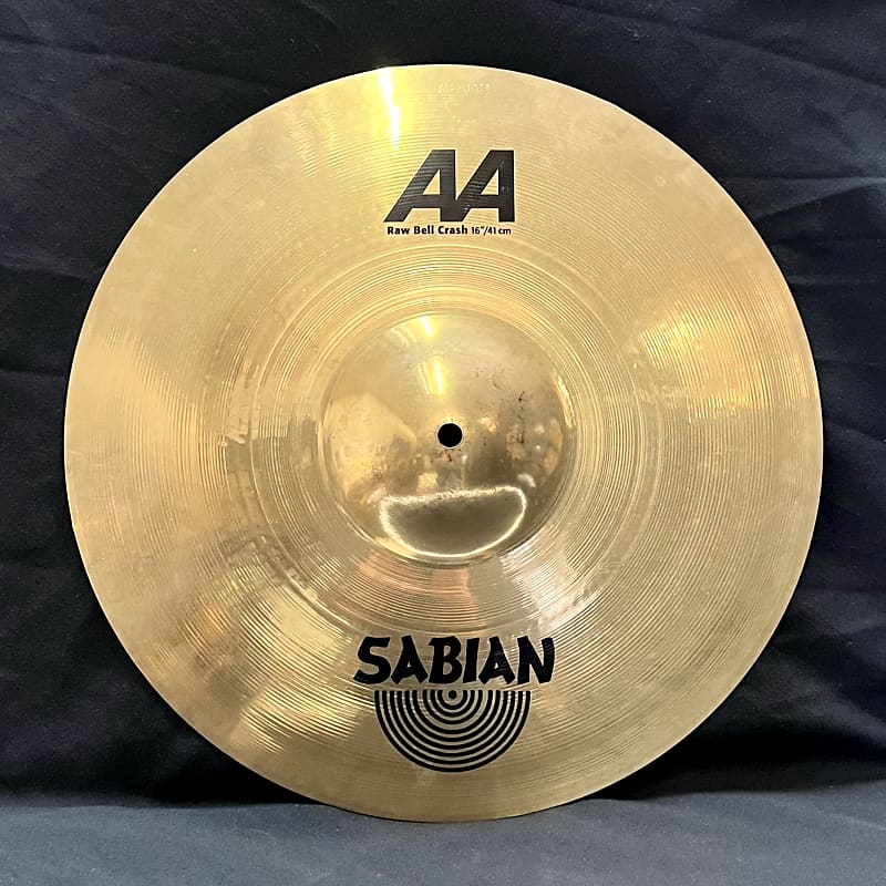 Sabian AA 16-inch Raw Bell Crash Cymbal, Old Logo, 949gm | Reverb