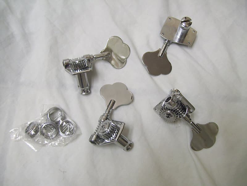 Bass guitar tuners, 4 piece set. Metal Reverb