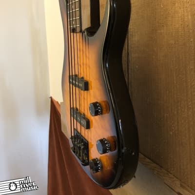 Peavey Millenium BXP 4-String Quilt Top Electric Bass Guitar Sunburst image 10