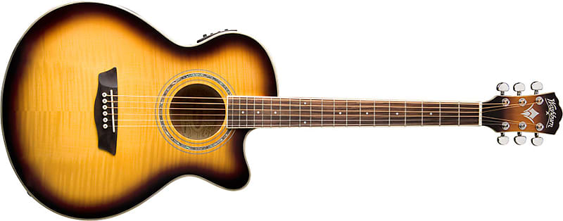 Washburn Festival EA15ATB-A Spruce Top With Flame Maple Veneer Acoustic image 1