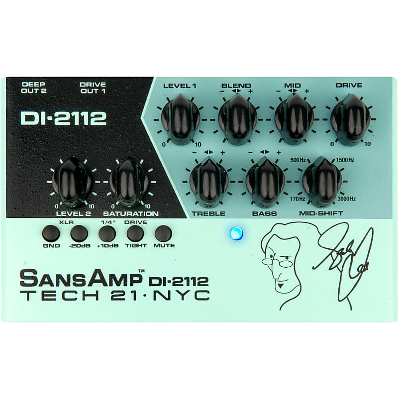 Tech 21 DI-2112 Geddy Lee Signature SansAmp Desktop Bass Preamp image 1