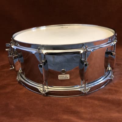 Pearl Steel Shell 14" x 5.5" Snare Drum w/ Gig Bag image 3