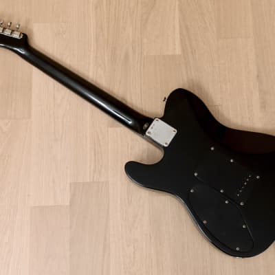 1982 Tokai Breezysound TE-60 HH T-Style Vintage Electric Guitar Black, Non-Catalog w/ Vibrato, Japan image 12