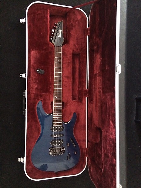 Ibanez Prestige SV5470f in Natural Blue with Upgraded Pick Ups + Hard Shell  Case