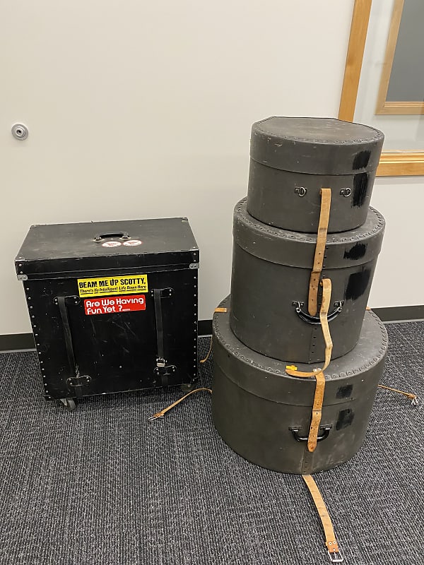 Ludwig Vintage Drum Cases 1960 1970 Black Reverb