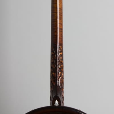 Bacon & Day Silver Bell #4/#1 Tenor Banjo (1923/25), ser. #10465/18369, original black hard shell case. image 9