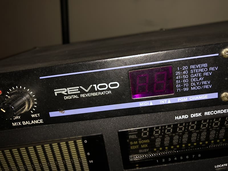 Yamaha REV100 90s reverb multi effect rackmount unit effects with power  supply