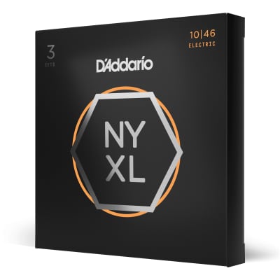 3 Sets of D'Addario NYXL1046 Nickel Wound Regular Light Electric Guitar Strings NYXL (10-46) image 6