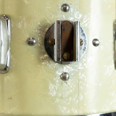 1960s Slingerland Stage Band White Marine Pearl Drum Set image 13