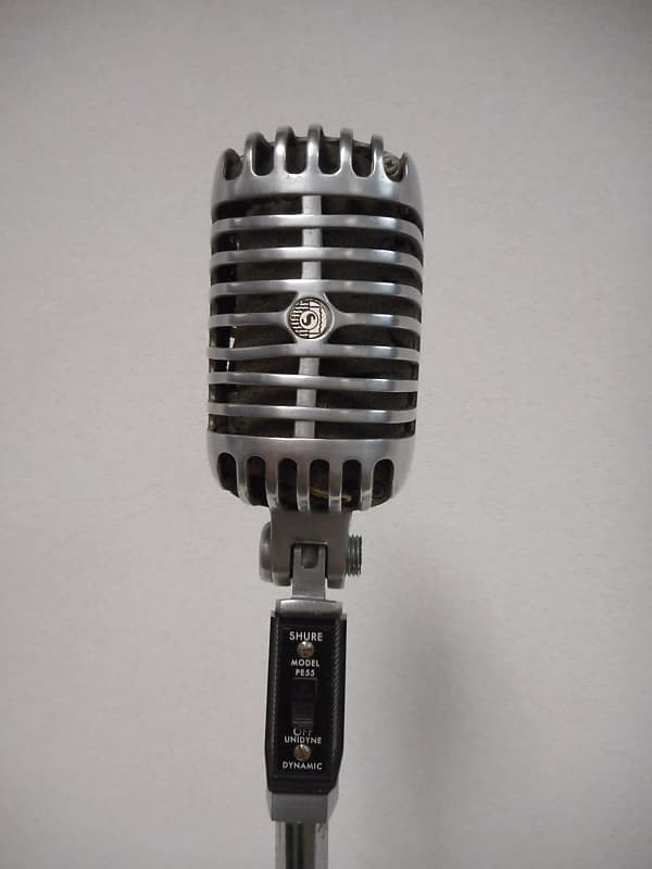 Shure Vintage PE55 Unidyne Microphone 1970's Chrome | Reverb