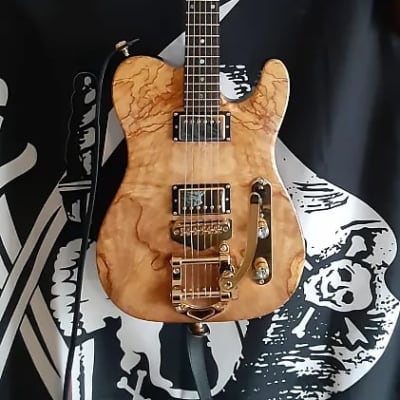 Noname Telecaster Custom Tremolo Fralin Sunbuckers Spalted Maple & Walnut by Guitars For Vets image 1
