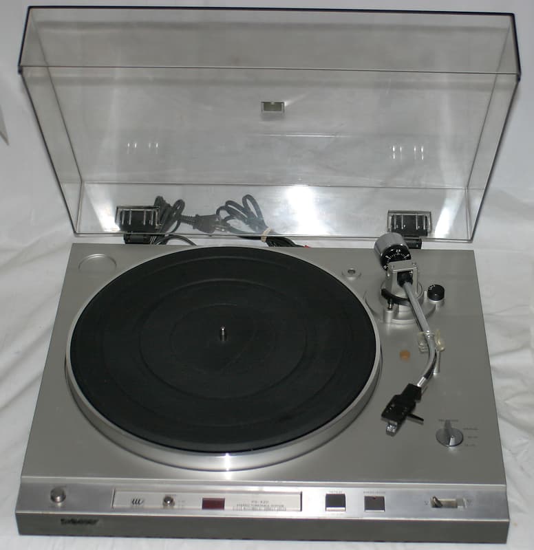 SONY PS-X20 Direct Drive Stereo Turntable Record Player 2-Speed Silver ADC Cartridge - Working VG image 1