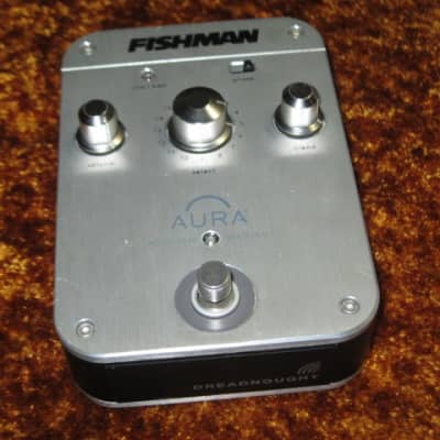 used (with a little less than light average wear) Fishman AIP Dreadnought (also called: Aura Imaging Pedal Dreadnought or AURA D01) NO box, NO paperwork, NO battery for sale