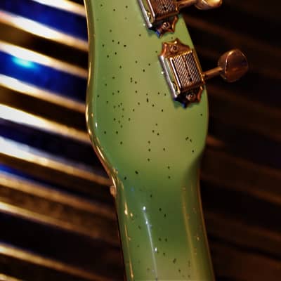 Silvertone U1 Dolphin Nose Bass 1444 L 1964 Greenburst.  Danoelectro.  Restored.  Pristine. image 25