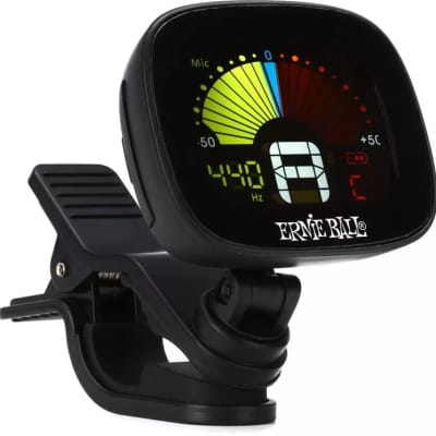 Ernie Ball P04112 FlexTune Clip-On Tuner with LCD Display 2010s - Black image 3