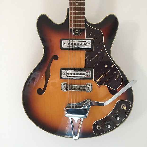 Silvertone semi hollow cheap