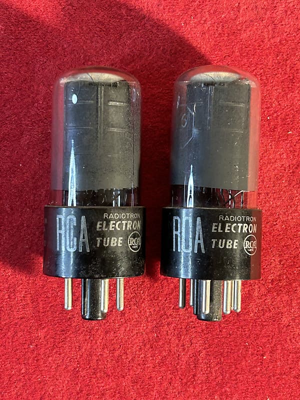 RCA 6V6GT Electron Amplifier Matching Replacement Tube Pair [listing #2]