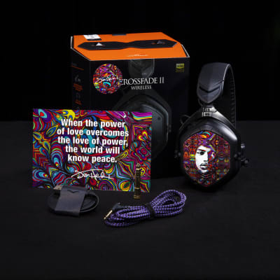 V-MODA Crossfade 2 Wireless Bluetooth Headphones – Jimi Hendrix “Peace, Love and Happiness” Special Edition image 2