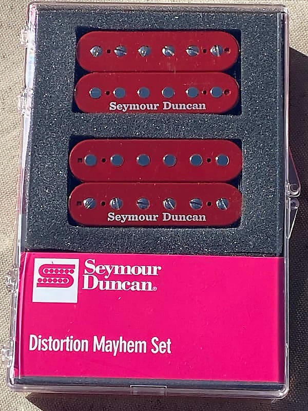 Seymour Duncan Distortion TB-6 Mayhem Red Trembucker Pickup Set TB-6 & SH6n