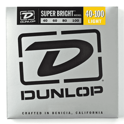Dunlop DBSBN40100 Super Bright Nickel-Plated Steel Bass Strings - Light (40-100)