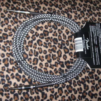 new A+ (with packaging) Fender Vintage Voltage Straight-Straight Instrument Cable 12 ft. Gray Tweed, p/n: 0990822002 image 12